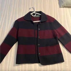 Vintage Striped Wool Jacket